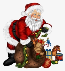 Transparent Santa Clause Clipart - Merry Christmas Santa Gif, HD Png Download, Transparent PNG