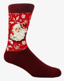 Moxy Socks Vintage Santa Clause Christmas Red Dye Sublimated - Christmas Stocking, HD Png Download, Transparent PNG