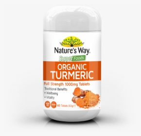 523068 Nw Superfoods Turmeric Tabs 1000mg 60s - Nature's Way Organic Turmeric Png, Transparent Png, Transparent PNG
