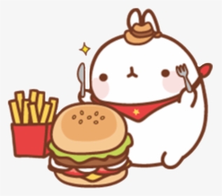 Clip Art Food Japanese Cuisine Kawaii Hamburger - Cute Food Clipart, HD Png Download, Transparent PNG