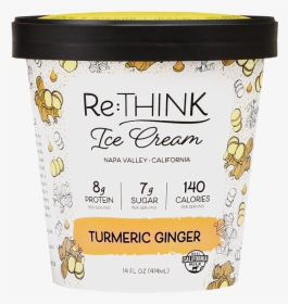Turmeric Ginger Front Hr - Rethink Ice Cream, HD Png Download, Transparent PNG
