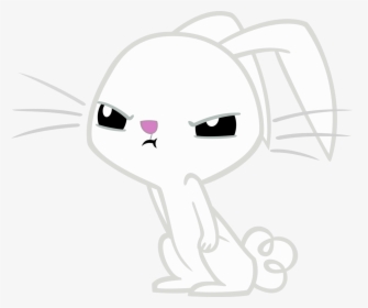 Angry Clipart Rabbit - White Angry Bunny Cartoon, HD Png Download, Transparent PNG