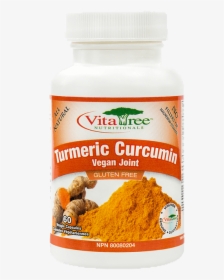 Turmeric Curcumin Vegan Joint Formula - Vitatree Turmeric, HD Png Download, Transparent PNG