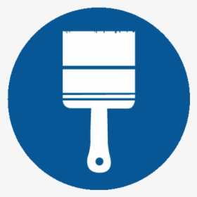 Blue Paint Brush Icon, HD Png Download, Transparent PNG