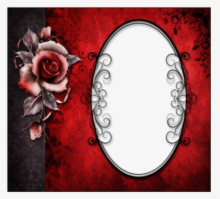 Transparent Rose Frame Png - Red And Black Frames, Png Download, Transparent PNG