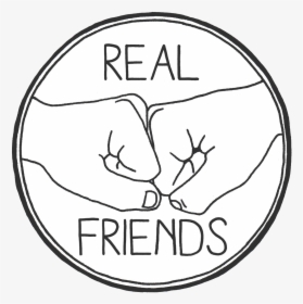 Fist Pump Drawing - Real Friends Png, Transparent Png, Transparent PNG