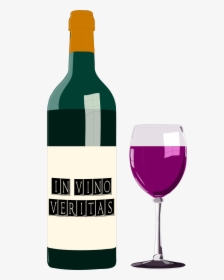 Transparent Wine Glass Vector Png - Wine Bottles Illustration, Png Download, Transparent PNG