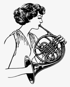 French Horn - French Horn Player Clipart, HD Png Download, Transparent PNG