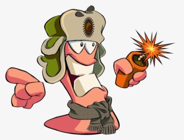 Game Background Worms Transparent - Worms Armageddon Worm, HD Png Download, Transparent PNG