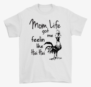 Free Png Hei Hei Moana Black And White Clipart Images - Mom Life Hei Hei, Transparent Png, Transparent PNG