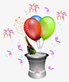 Year Eve Clipart Champagne - Champagne Clip Art Celebration, HD Png Download, Transparent PNG