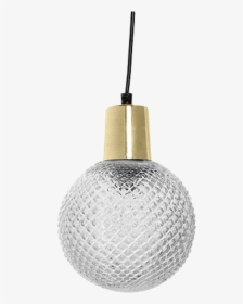 Glass Ball Suspension - Textured Glass Pendant Light, HD Png Download, Transparent PNG