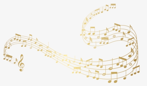 Gold Music Notes Clipart - Colorful Transparent Background Music Notes, HD Png Download, Transparent PNG