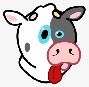 Cow Sticking Tongue Out Cartoon, HD Png Download, Transparent PNG