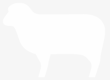 Sheep - White Silhouette Of A Sheep, HD Png Download, Transparent PNG