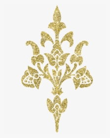 Gold, Authentic, Silvery, Flowering, Pattern - Golden Pattern Transparent, HD Png Download, Transparent PNG