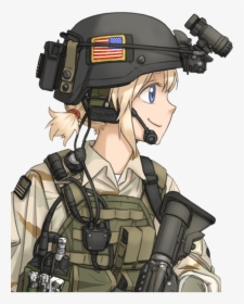 Soldier Mercenary Weapon Military Profession - Anime Operator Chan, HD Png Download, Transparent PNG
