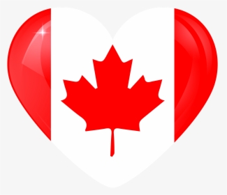 Canadian Flag Png - Transparent Canada Flag Heart, Png Download, Transparent PNG