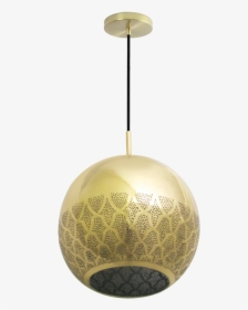 Moroccan Gold Pendant Lamp, HD Png Download, Transparent PNG