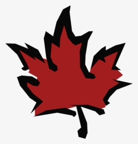 Maple Leaf Canada Sugar Maple Library - Red And Black Maple Leaf, HD Png Download, Transparent PNG