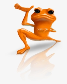 Transparent Sad Frog Png - Orange Frog Png, Png Download, Transparent PNG