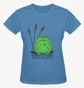 Sad Frog Sunny Women S T-shirt - Baby Look Verde Musgo, HD Png Download, Transparent PNG
