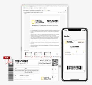 Design Your Own Pdf And Apple Wallet Tickets - Pdf Ticket Design, HD Png Download, Transparent PNG