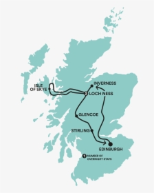 Skye High Tour Map - Scotland Road Trip 5 Days, HD Png Download, Transparent PNG