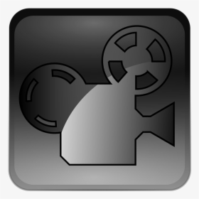 Video Camera, Cinema, Cinematography, Silhouette, Icon - Emblem, HD Png Download, Transparent PNG