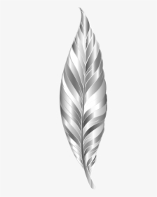 #feather #leaf #metallic #colourful ##decoration #icon - Silver Feather Png, Transparent Png, Transparent PNG