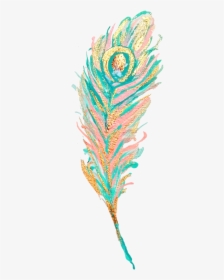 #feather #featherwreath #bohemian #boho #colourful - Feather, HD Png Download, Transparent PNG