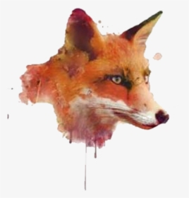 Watercolor Painting Software - Png Clipart Painted Fox, Transparent Png, Transparent PNG