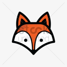Download Fox Head Black And White Clipart Drawing Clip - Simple Cartoon Fox Head, HD Png Download, Transparent PNG