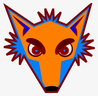Blue Fox Head Svg Clip Arts - Fox Face Clipart Black And White, HD Png Download, Transparent PNG