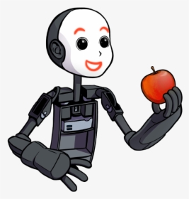 Human And A Robot Cartoon, HD Png Download, Transparent PNG