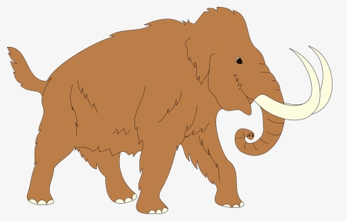 Animal, Ancient, Mammoth, Trunk, Fur, Tusks, Elephant - Mammoth Clipart, HD Png Download, Transparent PNG