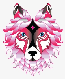 Free Clipart Of A Pink Fox - Spirit Animal Native American Totem Wolf, HD Png Download, Transparent PNG