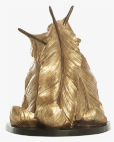 Transparent Gold Feather Png - Bronze Sculpture, Png Download, Transparent PNG