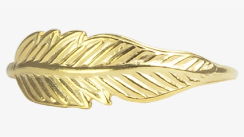Gold Feather Ring - Butterfly, HD Png Download, Transparent PNG