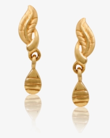 Chic Golden Feather Earrings - Earrings, HD Png Download, Transparent PNG