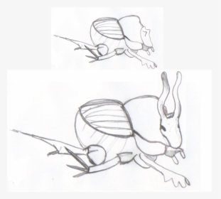 Macho Con Cuernos Y Sin Cuernos De Escarabajo O - Efectos Dependientes De La Nutrición Escarabajos Longitud, HD Png Download, Transparent PNG