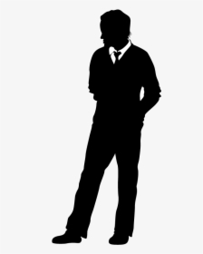 I Got Tired Of Pretending - Man In Suit Silhouette Png, Transparent Png, Transparent PNG