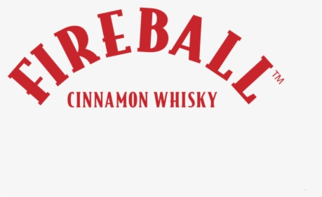 Fireball Cinnamon Whisky Arc Logo 4c Red On Black Copy - Fireball Whiskey, HD Png Download, Transparent PNG