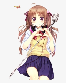 Anime Girl Heart Transparent , Png Download - Anime, Png Download, Transparent PNG