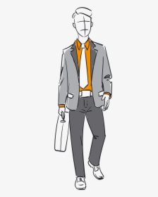 Businessman Drawing Png, Transparent Png, Transparent PNG