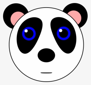 Transparent Cute Panda Clipart - ภาพ วาด หน้า หมี, HD Png Download, Transparent PNG