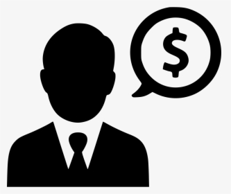 Businessman Earnings Sales Dollar Business Comments - Free Man Icon Png, Transparent Png, Transparent PNG