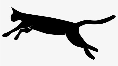 Cat Clip Art - Running Black Cat Clipart, HD Png Download, Transparent PNG