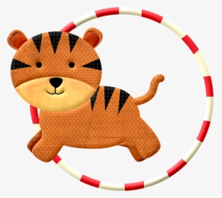 Tiger, Jumping, Jump, Cat, Circus, Playful, Cute - Stuffed Toy, HD Png Download, Transparent PNG