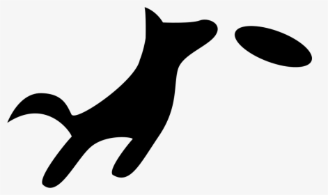 Dog Jumping To Catch A Disc - Draw A Dog Catching A Frisbee, HD Png Download, Transparent PNG